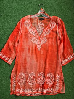 Spiaggia Dolce Embroidered Tunic Top