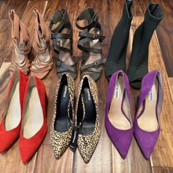 Women’s Designer Heels & Sandals – Lot of 6 Pairs (Size 8.5)