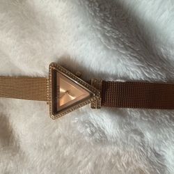 Guess Rose Gold Triangle Watch(Womens)