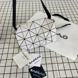 Issey Miyake Bao Bao Carton Shoulder Bag White