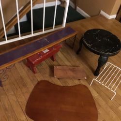 A Few Little  Tables  For Plants  Or Any Decorations 