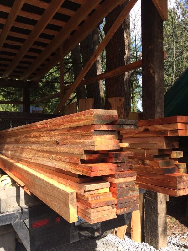Lumber Cedar and Doug fir