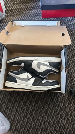 Air Jordan 1 Low Black White Grey Sneakers