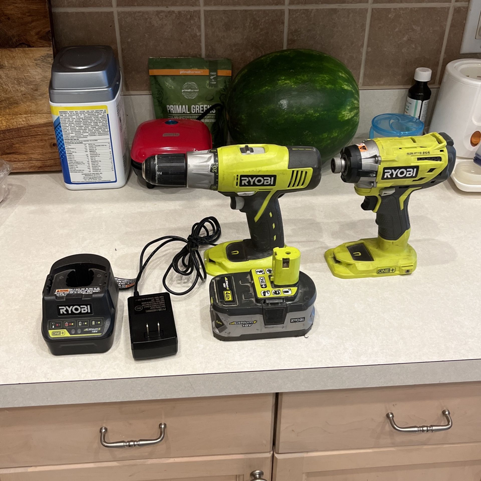 Ryobi Impact Driver And Drill Combo