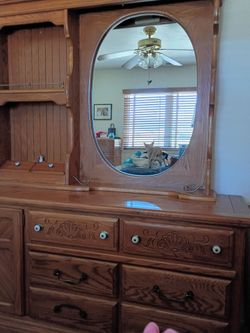 Solid oak Bedroom set