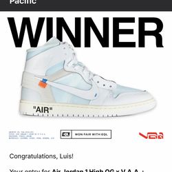 Jordan 1 ALASKA Virgil Abloh size 11.5