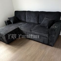 New Black Sofa 