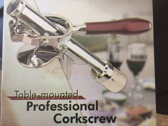 Table mounted professional corkscrew new in box