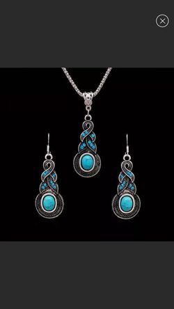 New Beautiful necklace earrings jewelry 3pcs set