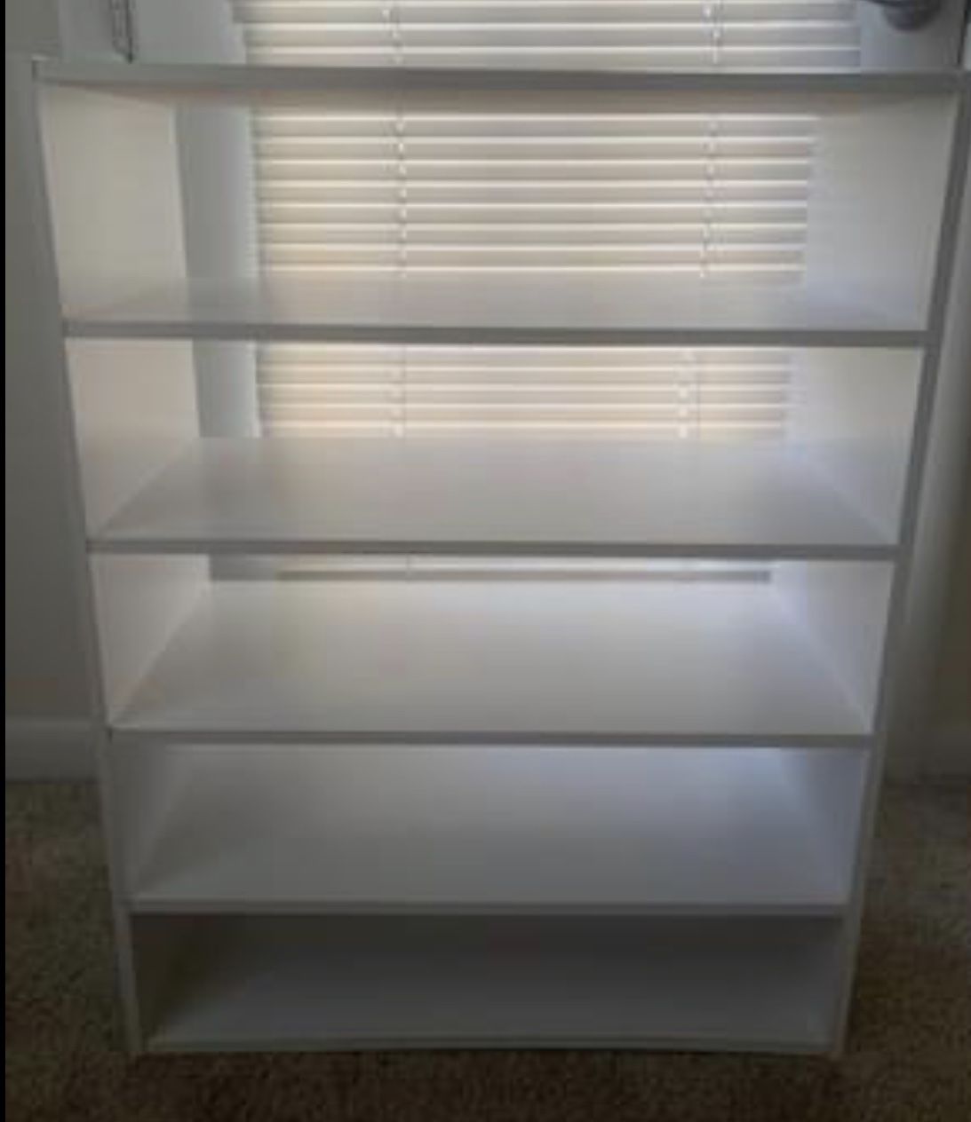 5- Shelf white Bookcase/ storage rack