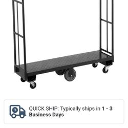 Long cart with wheels. I have one similar to this. The arms come off for storage. Make offer. 