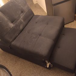 Foldable Recliner/ Extended Into A Bed