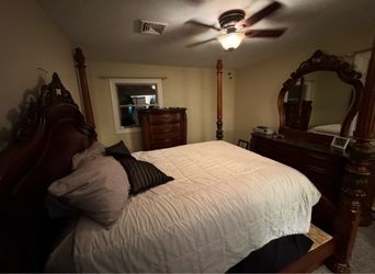 Ornate Wood Bedroom Set Four Piece