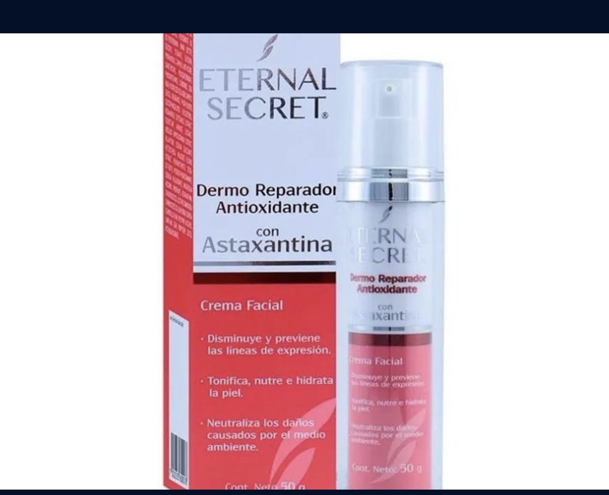 Eternal secret Dermo Antioxidant Repair with Astaxanthin 50 g Astaxantina Facial Eternal secret Dermo Antioxidant Repair with Astaxanthin 50 g