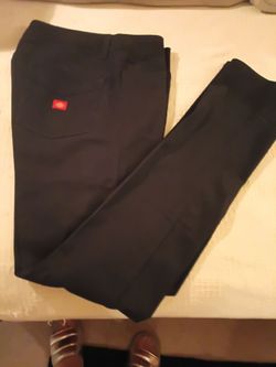 Vintage Dickies women's original low rider straight leg pants. Black. Dickies girl. Size 9.