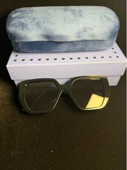 Black Designer Shades/Sunglasses w Boxes & Case