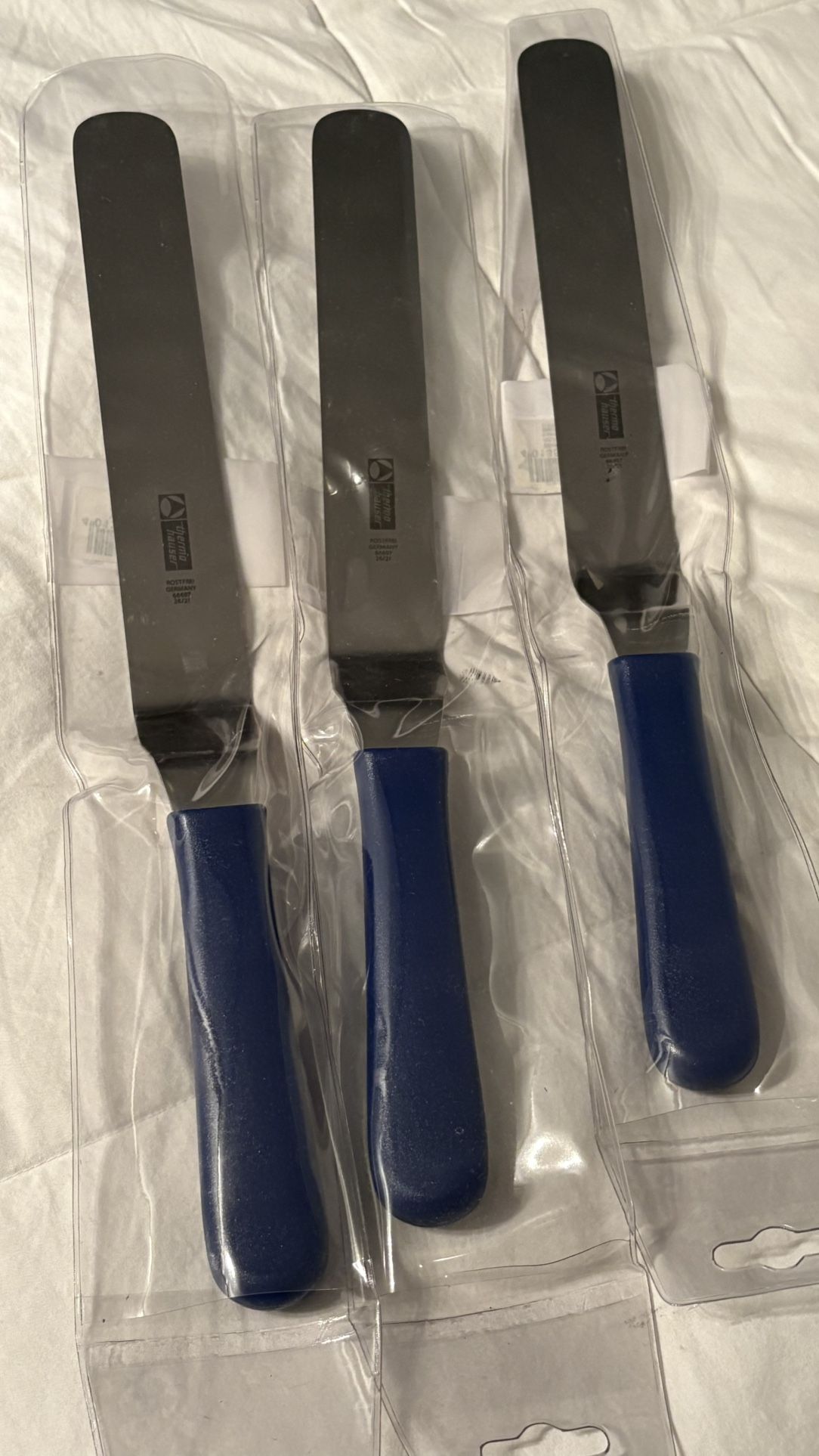 3 Thermo Hauser Offset Spatulas 7.75”