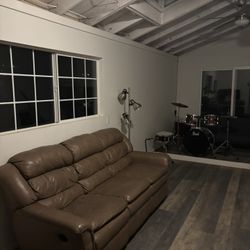 leather 3 seater couch