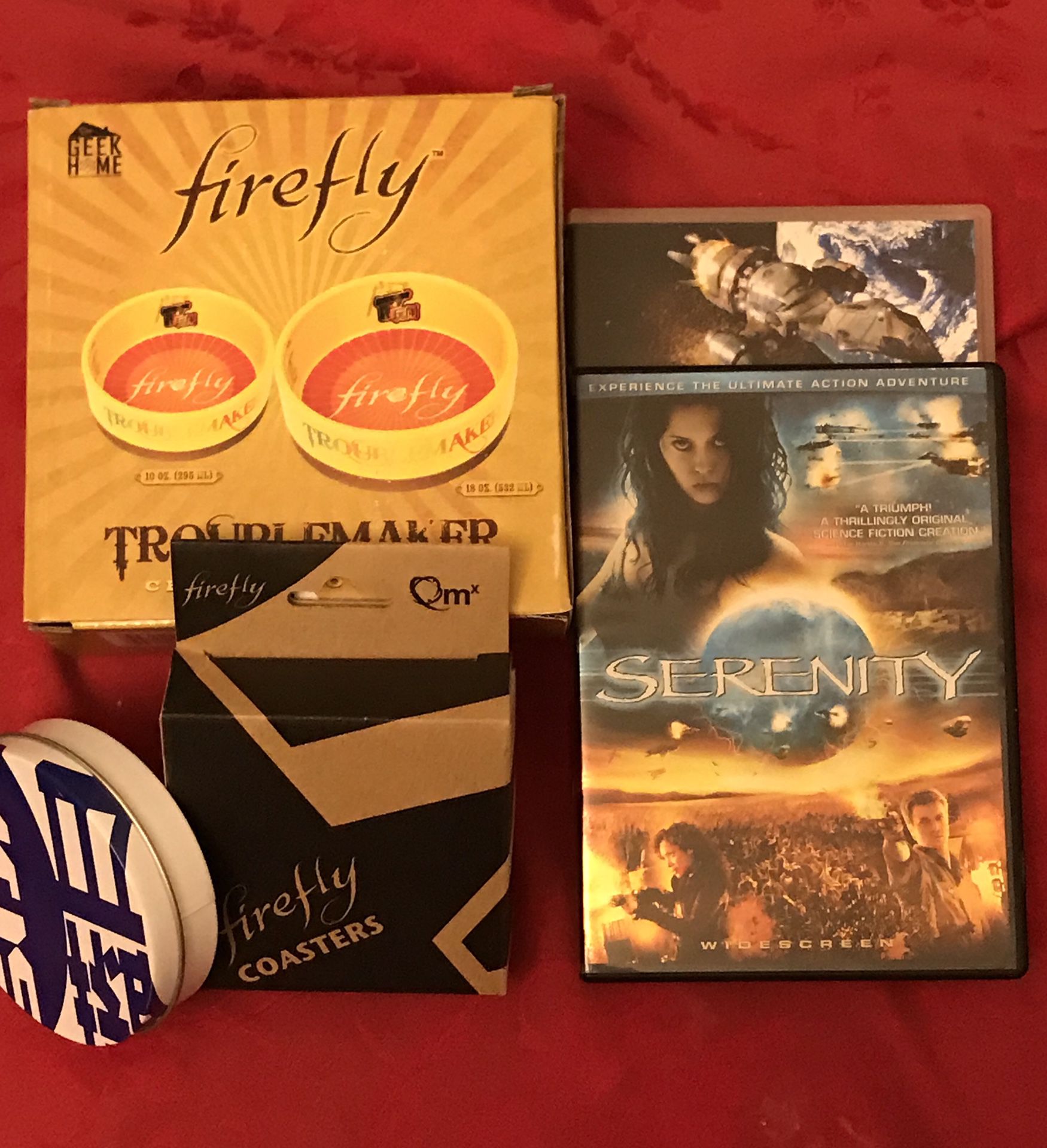 Firefly Series DVD & Serenity Movie/ Firefly Coasters& Bowls