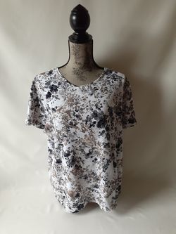 Croft&Barrow women's floral print top size 2X