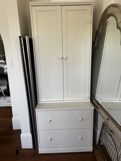 Pottery Barn White Cabinet 