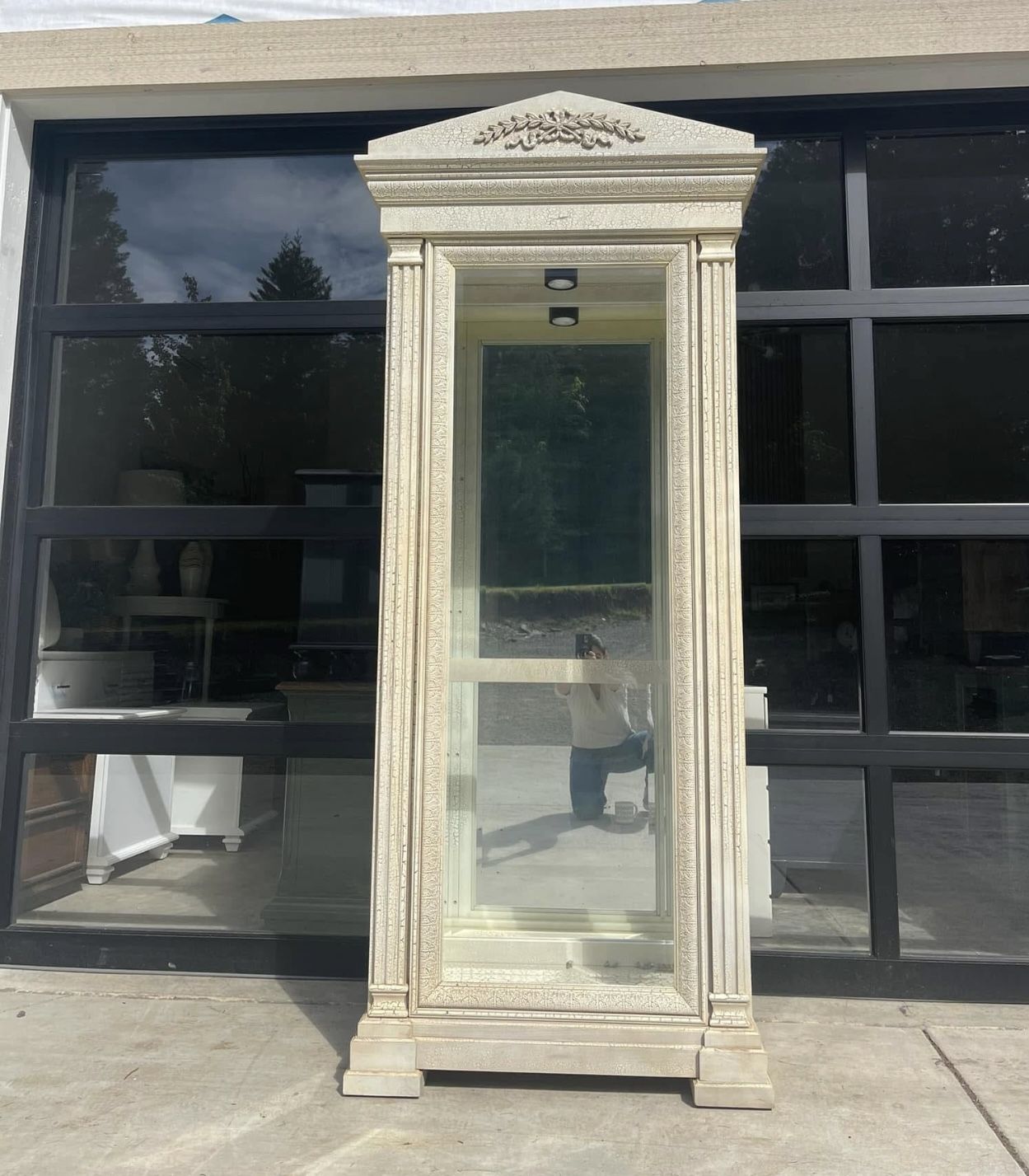 Restoration Hardware Glass Bookshelf / Hutch