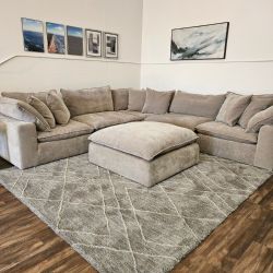Sereen Cloud Sectional in toupe- FREE DELIVERY