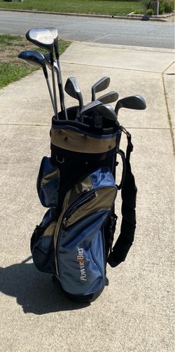 Gold clubs and bag Male set