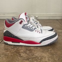 Fire Red 3s (Size 11)
