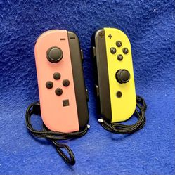 Nintendo Joycon Controller Set Pastel Pink/ Yellow 11047076