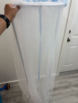 White Mesh Mosquito Net Canopy