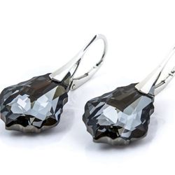 E121- Beautiful Swarovski Earrings Baroque 