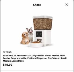 5.5L Automatic Pet Feeder - New