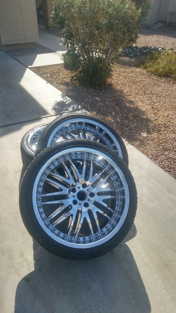 20" menzari chrome rims