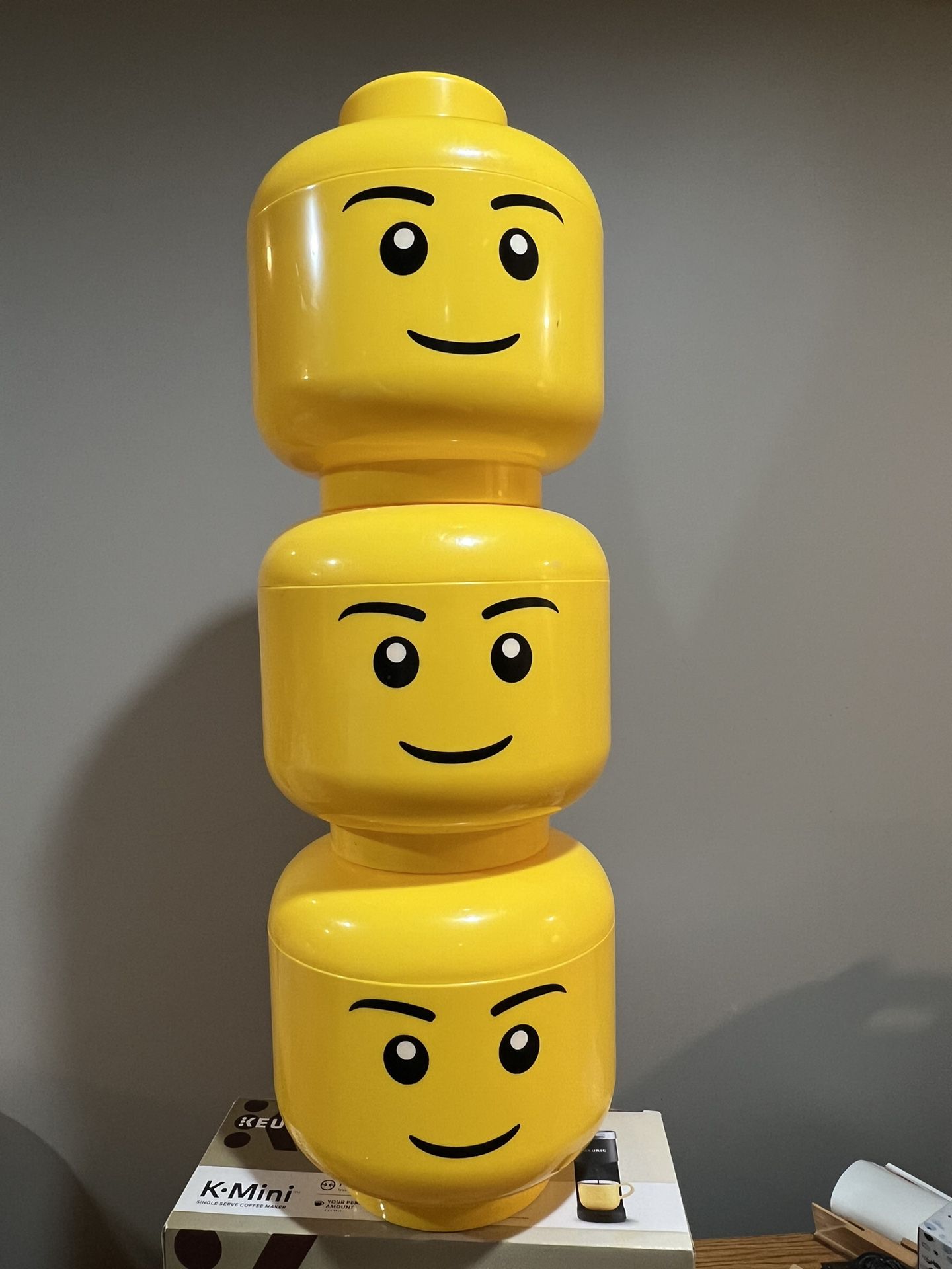 Large Lego Storage Heads
