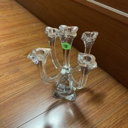 Towle Full Lead Crystal Candle Holder 