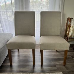 Dinning Room Chairs; Potomac Slipcovered Parsons Dining Chairs (Set of 2) by iNSPIRE Q Artisan