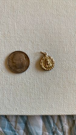 Gold 14k Small Pendant Doble View