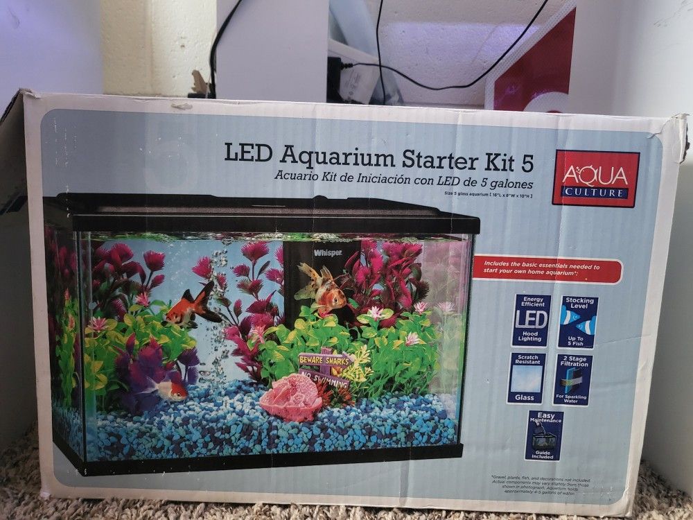 5 Gallon Fish Tank.