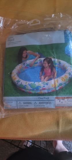 2 ring inflatable pool