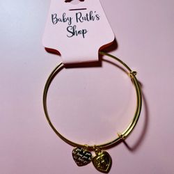 Gold I Love You , Couple Charm Bangle