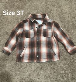 Toddler Boy Flannel Jacket Size 3T
