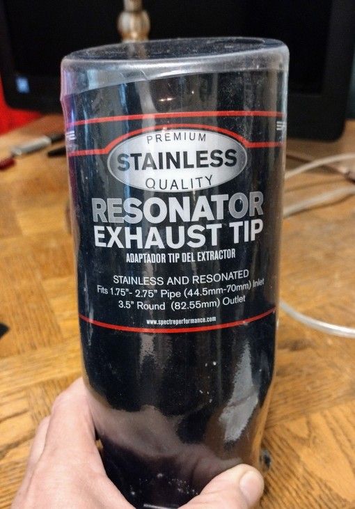 Resonator Exhaust Spectre Performance Tail Pipe 