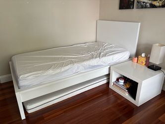 Ikea twin bed white