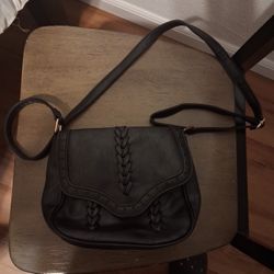 Black Leather Bag Woman