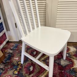 CB Shore White Wood Kids Play Chair
