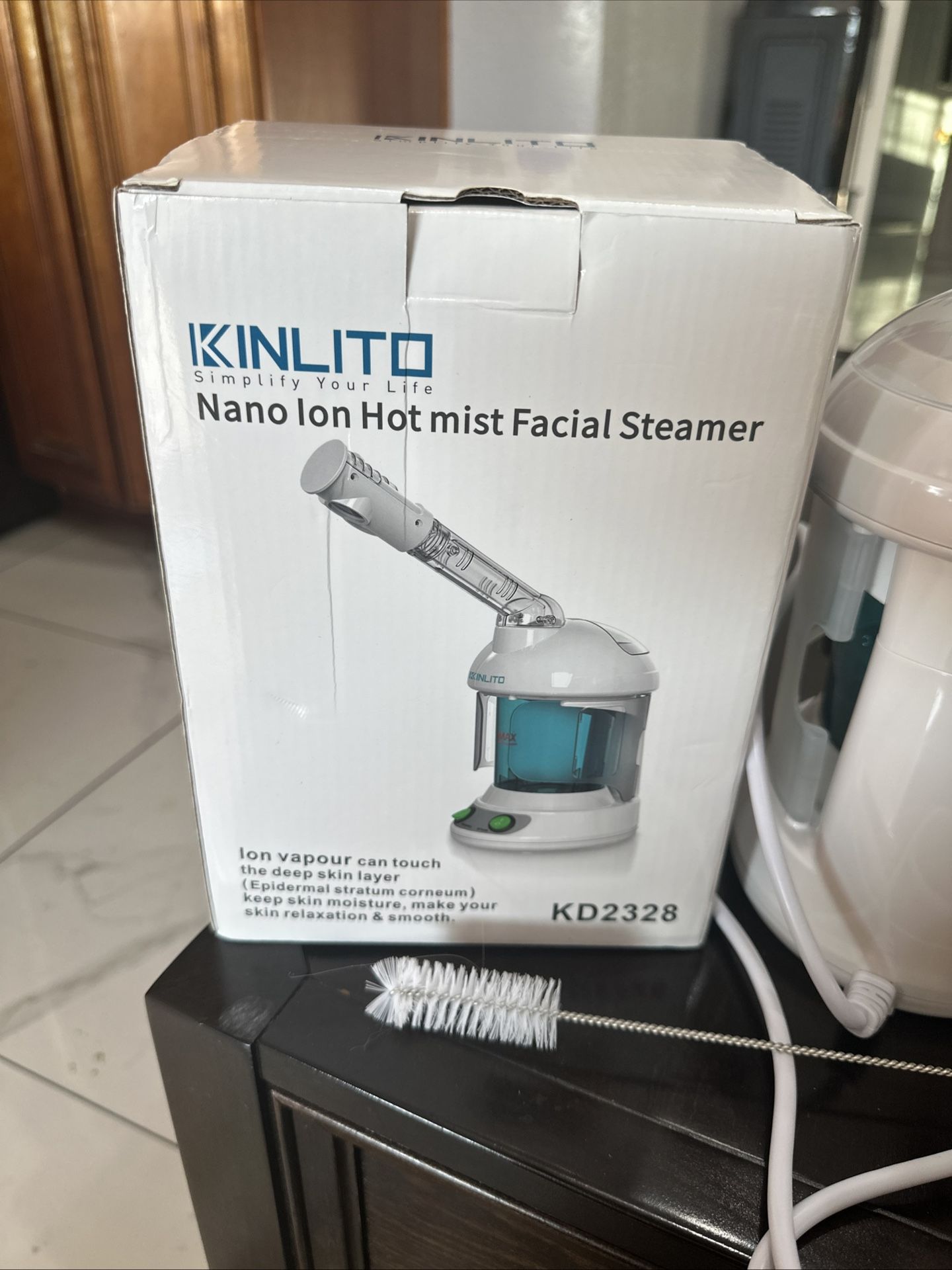 KINLITO Facial Steamer - Ozone Steamer With 360° Rotatable Arm - 40 Min Steam