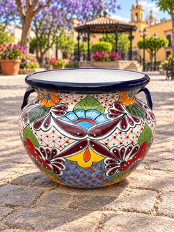 🌺 Colorful Talavera Planter