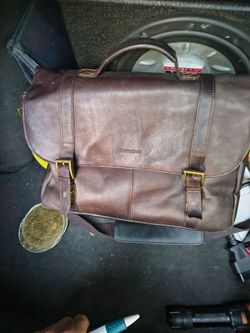 leather Samsanite brief case