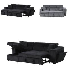 Brand New - Pullout Sectional With Storage Chaise 